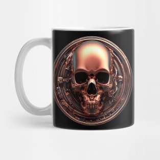 Metal Skull Badge Style 002 Mug